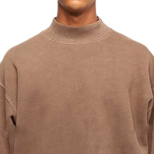 Vente en gros Sweatshirts unis 100% coton pour hommes col rond délavés à l'acide Sweatshirts de boxe pour hommes Sweatshirts à capuche à bas prix - Product Image 3