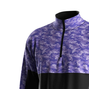 Veste à fermeture éclair sur le côté avec col montant pour homme - Impression de logo personnalisée, séchage rapide et respirant, vêtements de rue pour l'extérieur - Product Image 5