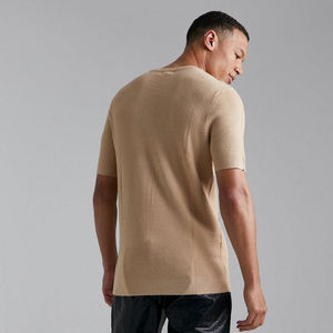 100% camisetas de algodón pesado Ringspun para hombre, además de Camiseta de punto texturizada, Camiseta de algodón acanalado - Product Image 3