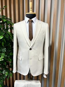 ชุดสูทธุรกิจผ้าวิสคอสและโพลีเอสเตอร์สำหรับผู้ชายชุดสูทชั้นยอดสำหรับผู้ชายดีไซน์ล่าสุดตามสั่ง - Product Image 5