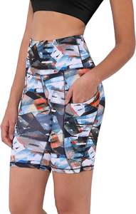 Pantalones cortos de yoga, precio de fábrica, venta al por mayor, logotipo personalizado, ropa de gimnasio sin costuras, ropa deportiva para mujer, fabricante de pantalones cortos de Yoga de etiqueta privada - Product Image 2