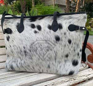 Elegante logotipo personalizado bolsos de cuero de vaca genuino bolso de mensajero cierre de cremallera resistente al agua atemporal clásico para uso diario - Product Image 5