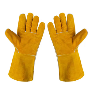 Guantes de Cuero Cómodos y Resistentes a Cortes para Hombre, para Trabajos de Soldadura al Aire Libre, en Grandes Cantidades, con Envío y Entrega, Diseño OEM - Product Image 2