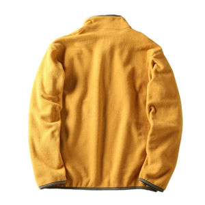 Usine personnalisée pull polaire Sherpa quart de fermeture éclair col montant coupe-vent col softshell épissage conception chaud hiver teint en plaine - Product Image 2