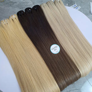 Vente en gros de cheveux bruts soyeux #613 60A blonds super doublement étirés à partir de 100% cheveux humains Vietnam - Product Image 3