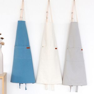 ผ้ากันเปื้อนผ้าใบกันเปื้อนสำหรับร้านกาแฟผ้ากันเปื้อนกันเปื้อนสำหรับเชฟทำอาหาร - Product Image 3