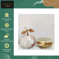 Fournisseur en gros de poids de papier élégants de qualité supérieure, décorations de table, fruits artificiels, plats à fruits en onyx pour la décoration intérieure