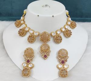 Conjunto de Collar de Primera Calidad, Hermosos Colores, Perfecto para Bodas, Fiestas, Uso Diario, Joyería Tradicional India - Product Image 2