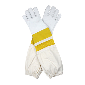 ถุงมือ2025สำหรับการเลี้ยงผึ้งหนังแกะและหนังแพะกันน้ำกันต่อยยาวยืดหยุ่นได้ออกแบบได้ตามต้องการ - Product Image 6