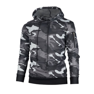 Meilleure Qualité Hommes Mode Camo Hoodies Hommes Pull À Capuche Nouveau Design À Capuche Fabriqué au Pakistan Personnalisé Épaule Zip Patch - Product Image 4
