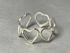 คุณภาพสูงแฟชั่นแหวนหัวใจเงินสเตอร์ลิง925เครื่องประดับวินเทจทำด้วยมือเครื่องประดับเงินสำหรับงานแต่งงานดีไซน์หัวใจขายส่ง - Product Image 4