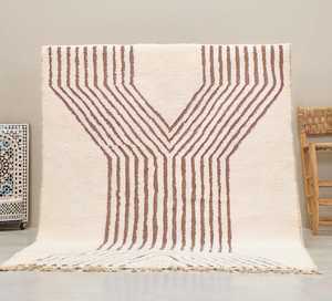 Bộ Sưu Tập 8X10 Ngà Handmade Ma rốc Newzealand Len Khu Vực Thảm Chống Trượt Thảm Mềm Mượt Mịn Thảm Cứng Nhắc Thảm - Product Image 1