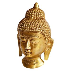 รูปปั้นพระพุทธรูปทองเหลืองโบราณทำด้วยมือมีความต้องการสูงสำหรับบรรยากาศที่เงียบสงบในบ้านสำหรับการตกแต่งทางจิตวิญญาณมีจำหน่ายในราคาที่ดีที่สุด - Product Image 4