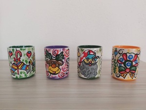 DAFNI <b>BIG</b> PAZAR Custom 3D Relief Ceramic <b>Mug</b> Handmade Hand Painted Cute Fruit Design Dishwasher Safe Gift Box Giveaways Model - Product Image 5