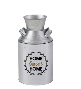 Proveedor al por mayor Lata de leche galvanizada Acabado personalizado Cubo de maceta hecho a mano de la mejor calidad - Product Image 2