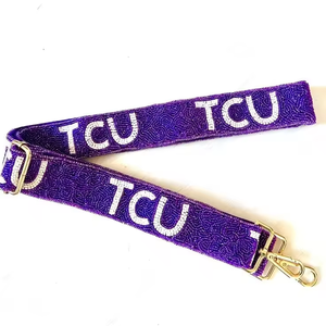 Beaded Gameday <b>Purse</b> Strap <b>Red</b> Use to Lady Bags embroidered Beaded Strap for Crossbody and Shoulder Bags - Product Image 3