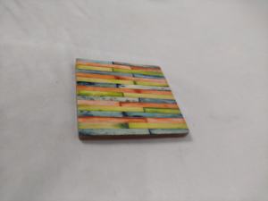 Custom Creative White Stone Inlay <b>Coaster</b> Eco-Friendly Christmas Home Kitchen Decor Screen Printing <b>Wine</b> Mat Pads Gift India - Product Image 2