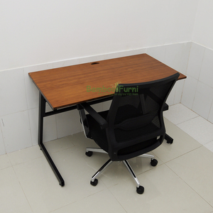 S-Bamboo Walnut Brown Modern <b>Simple</b> Laptop <b>Desk</b> (120cm X 60cm X 75cm) - Product Image 2