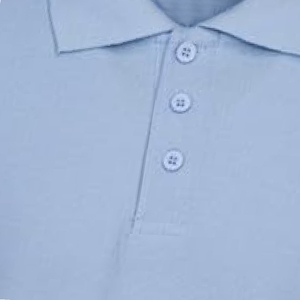 Polo pour homme bleu ciel clair, coton ultra doux, coupe décontractée, polo piqué bleu ciel uni, style décontracté et élégant - Product Image 4