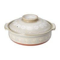 Marmite de cuisson en faïence artisanale japonaise Rétention de chaleur supérieure Hana Mishima Donabe Pot en céramique
