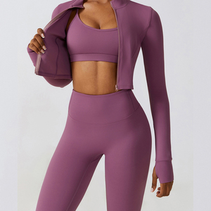 Roupas Femininas por Atacado, Conjunto de Roupas de Yoga Sem Costura, Roupas de Treino com Efeito de Levantamento de Bumbum - Product Image 3
