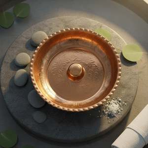 ชุดอ่างอาบน้ำสไตล์ตุรกีสุดคลาสสิกทำจากทองแดงแบบคลาสสิก - Product Image 3