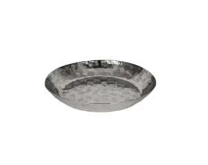 Handmade Customized New Aluminium Serving <b>Tray</b> in Shiny Nickel Finish for Wedding Ramadan Indoor Home & Hotel Serving - Product Image 2