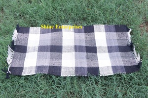 Alfombra Chindi moderna tejida a mano, alfombra de trapo de algodón reciclado, alfombrillas para puertas interiores de Hotel en casa, técnicas hechas a mano estilo rompecabezas India - Product Image 2