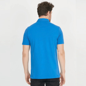 Polo de algodón 100% de lujo para hombre, Polo ajustado y de corte regular de alta calidad, polo con logotipo bordado personalizado, servicio OEM/ODM - Product Image 2