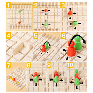 Juego de Mesa Familiar de Madera, Estrategia Paso a Paso, Pensamiento Lógico, para Niños - Product Image 2