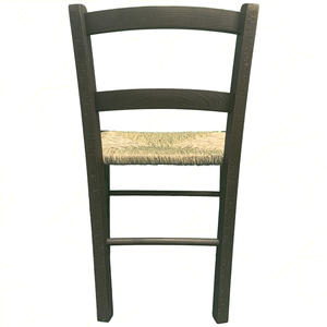 Sedia in legno lavorata a mano con sedile in paglia Color noce 33cm schienale 2 doghe per soggiorno 39.5x36.5x70 cm peso 5kg - Product Image 4