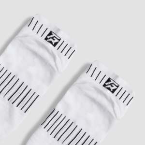 ShieldFlex Sporty Quarter <b>Socks</b> High Quality Jacquard Printed Bamboo Fiber Breathable and Anti-Bacterial for Cycling White - Product Image 4
