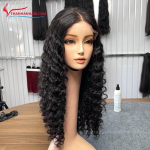 Wholesale Black Color <b>Wig</b> – Vietnamese Human Hair, Transparent HD Full Lace <b>Front</b> <b>Wig</b>, Natural Hairline, Ready Stock - Product Image 5