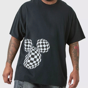 Camisetas para hombre ligeras y transpirables con estampado, perfectas para la rutina diaria activa. Camisetas para hombre de corte relajado que garantizan un fácil movimiento. - Product Image 4