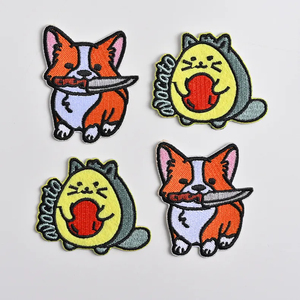 Patchs de broderie thermocollants animaux mignons en gros Conception de logo personnalisé pour enfants Chemises et machines Technique de tissu - Product Image 1