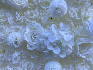 Rose artificielle <span class=keywords><strong>mini</strong></span> buissons de fleurs tenture murale fleurs blanches toile de fond décoration de mariage fleurs séchées mur - Product Image 5