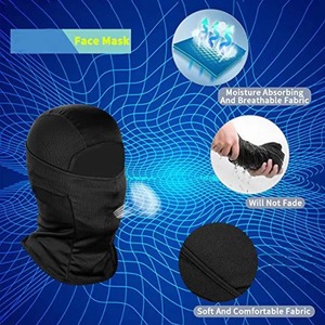 Masque complet rayé capuche cagoule masque de Ski pour hommes femmes tactique neige moto course temps froid visage couverture pour le sport - Product Image 5