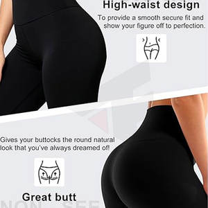 กางเกงเลกกิ้งออกกำลังกายสำหรับผู้หญิง ขายส่ง กางเกงเลกกิ้งสำหรับออกกำลังกายไร้ตะเข็บ - Product Image 5