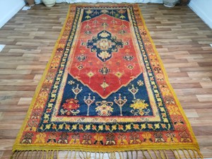 พรมโมโรแคนทำมือ50% ล้างสต๊อกพรมแนววินเทจพรมเบอเบอร์เบอรี่ขนสัตว์ taznakht โอเรียนเต็ลชนเผ่าโมร็อกโก teppich - Product Image 3