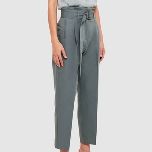 Pantalones de Mujer a la Moda de Color Sólido, con Cinturón, Casuales, Estilo Urbano, Fabricante de Ropa Casual para Mujer - Product Image 5