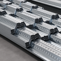 Plancher en acier galvanisé anti-corrosion, type ouvert, pour projets de construction de dalles de centres commerciaux