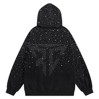 2025 Kış Erkek Rhinestone Kapüşonlu Sweatshirtler - %100 Pamuklu Polar Özel Logo Tasarımı Yüksek Kalite Düşük Fiyat