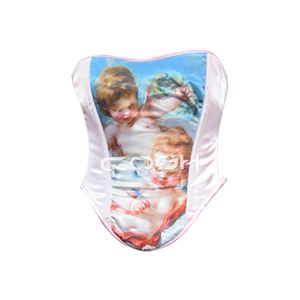 Conjunto de Moda con Corsé Estampado Sublimado y Leggings a Juego - Product Image 1