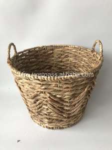 BEST SELLING - Eco-Friendly Storage Basket Water Hyacinth Home <b>Decor</b> Kid <b>Room</b> Items From Vietnam SISU <b>Laundry</b> Baskets - Product Image 3