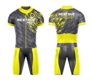 Venta caliente desgaste de compresión al aire libre ropa de ciclismo Jersey ropa de bicicleta ropa deportiva uniforme de ciclismo personalizado para hombres - Product Image 1