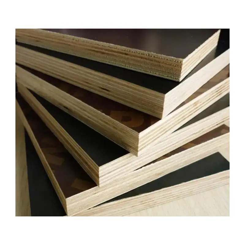 Top Quality 18mm film Faced Plywood Marine Construction Formwork Phenolic board Hardwood Plywood
