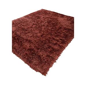 Alfombra de Poliéster Estilo Boho, Color Rojo Anaranjado, Hecha a Mano, Grosor de 10 mm, Rectangular, Color Sólido, para Hogar, Dormitorio, Sala de Estar, Pasillo - Px-1371 - Product Image 2