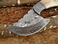 Couteau de survie tactique portable d'extérieur, personnalisé OEM, en acier Damas avec manche en bois, garantie 3 ans - Vente chaude usine