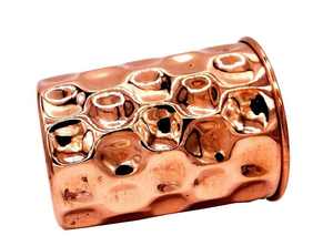 Vaso de Cobre Puro de Fabricación India con Diseño de Diamante para Beber, Regalar, Oficina, Restaurante, Camping, Vaso de Cobre Puro - Product Image 5