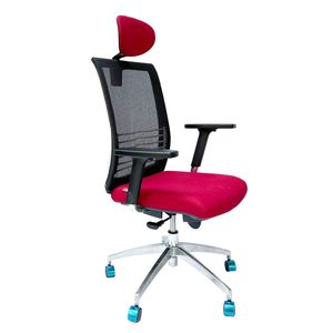 Silla de Oficina Ergonómica Mars-01 HOGVP044, Diseño Contemporáneo con Reposacabezas y Altura Ajustables, Material de Tela PU Plegable - Product Image 1